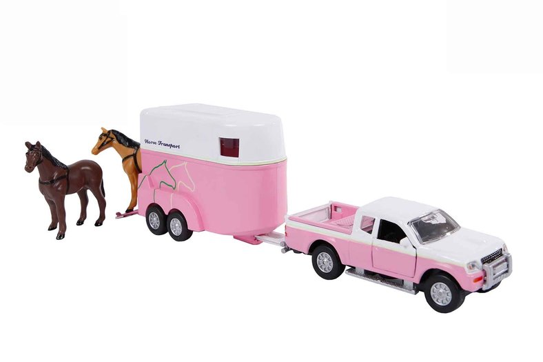 harpoen Boos Bad Kids Globe Horses 520124 Pickup met trailer