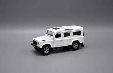 Op de een of andere manier Kilometers ballet Miniatuur Land Rover Defender (wit)